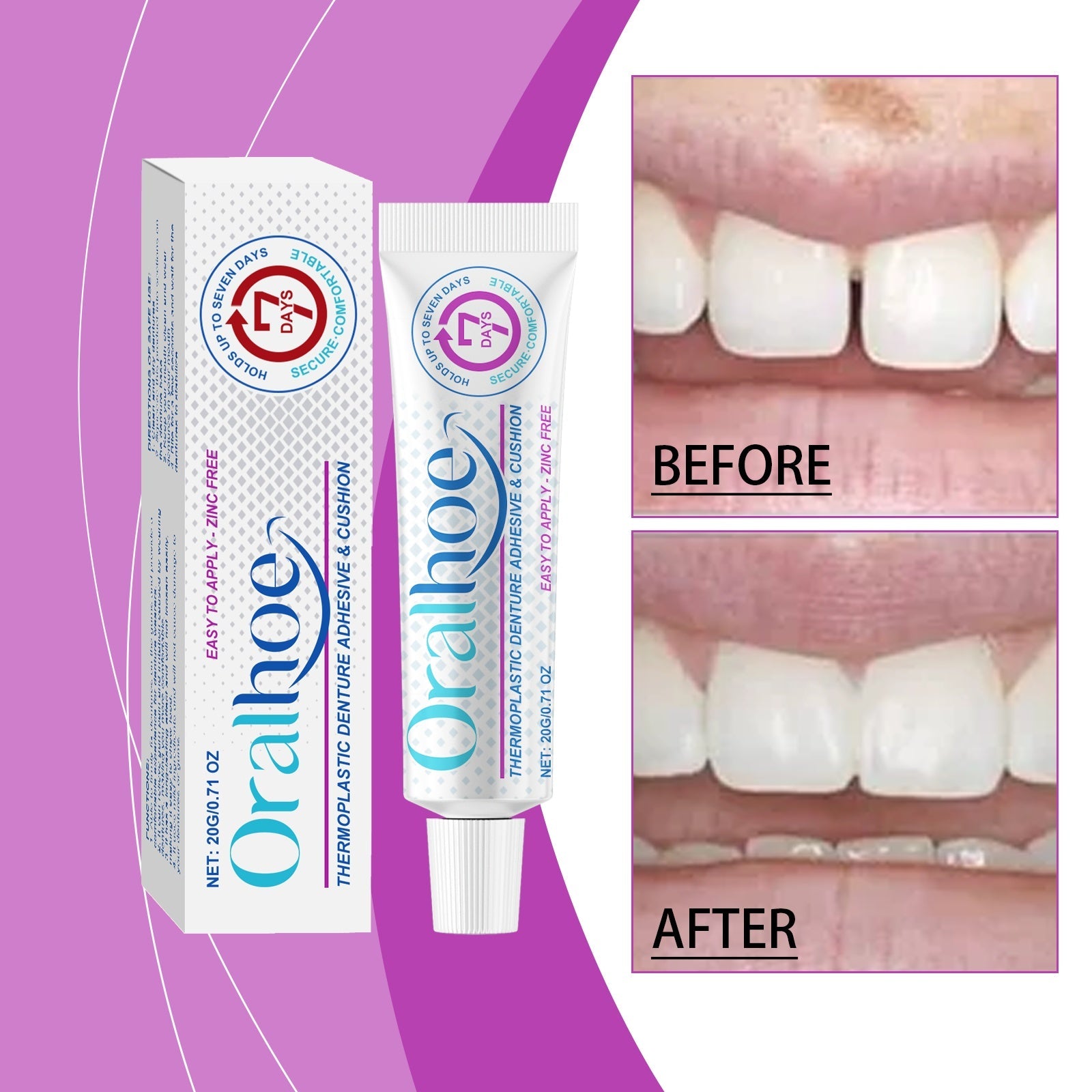 Denture Adhesive 20g Tri Light Beauty