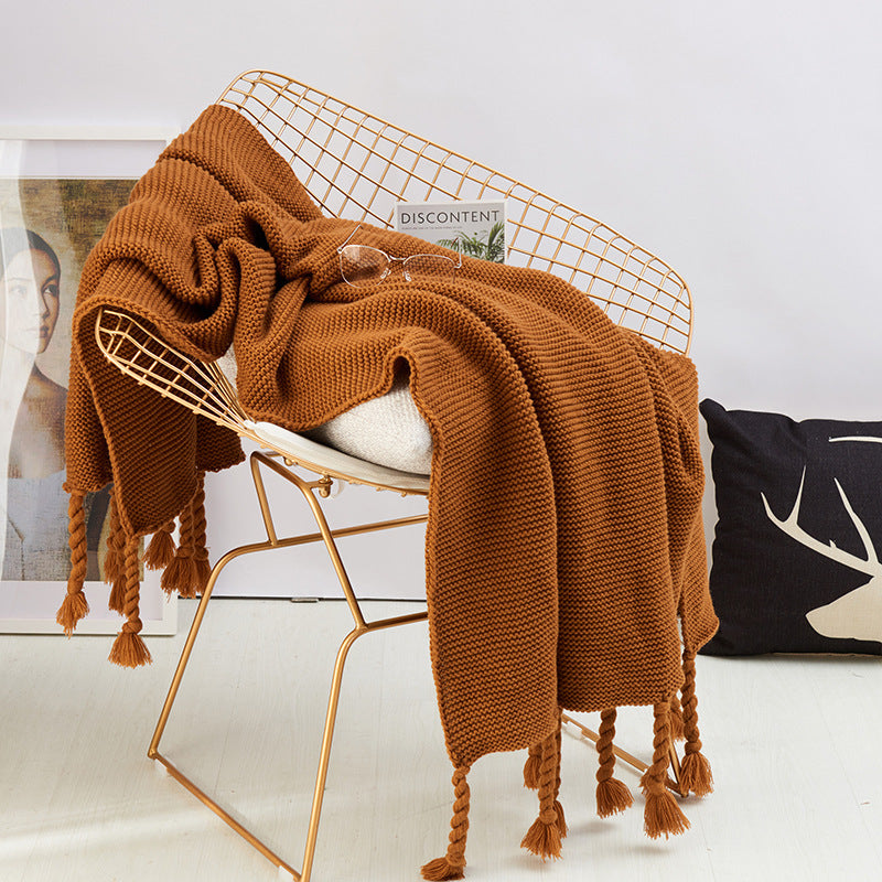 Knitted Leisure Decorative Blanket PearlNestDecor.com