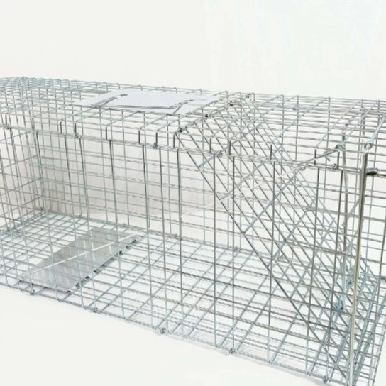 Fully Automatic Cat-trap Cage Foldable Pedal Galvanized Cat Cage Love Rescue Cage Pets Fashion