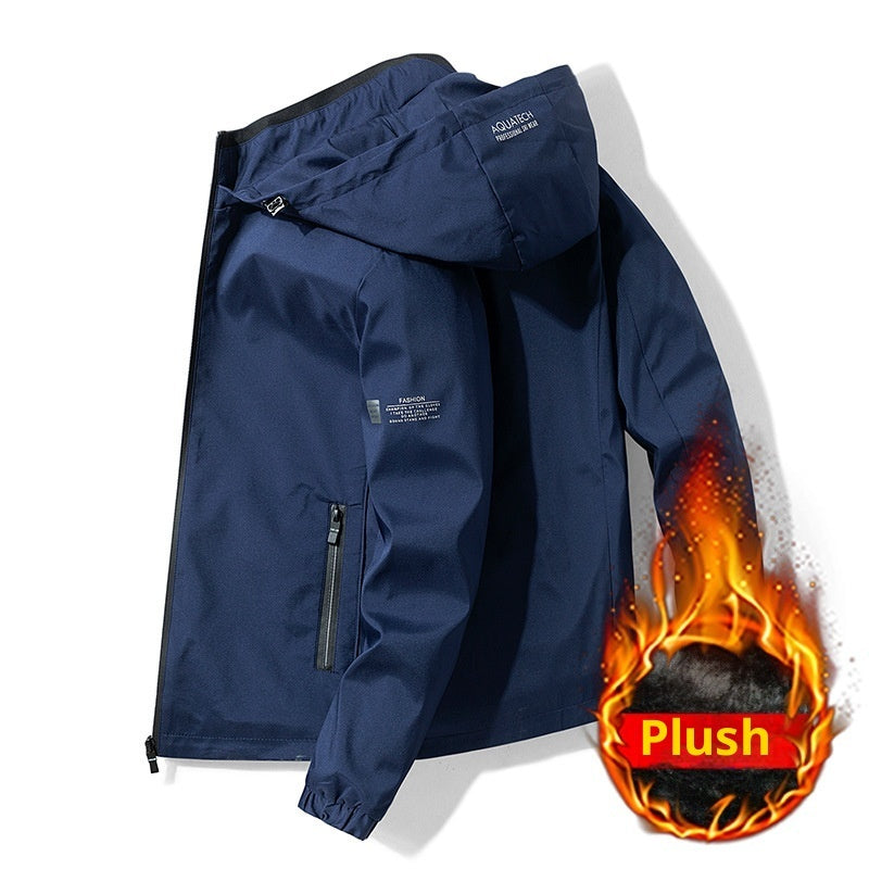 Youth Handsome Fleece-lined Thick Jacket Men Best YouTube Store