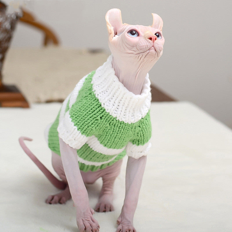 Hairless Cat Warm Sweater Pet Cat Clothes Pets Fashion