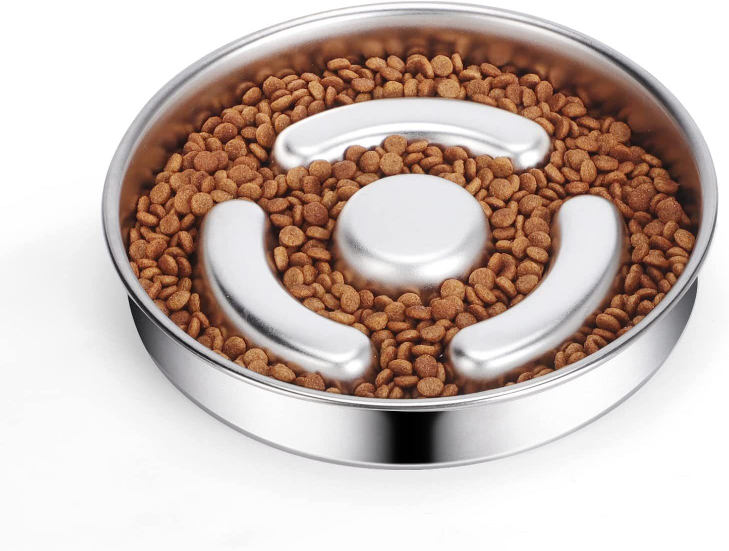 Pet Slow Feeding Bowl Stainless Steel Neck Protector Pets Fashion
