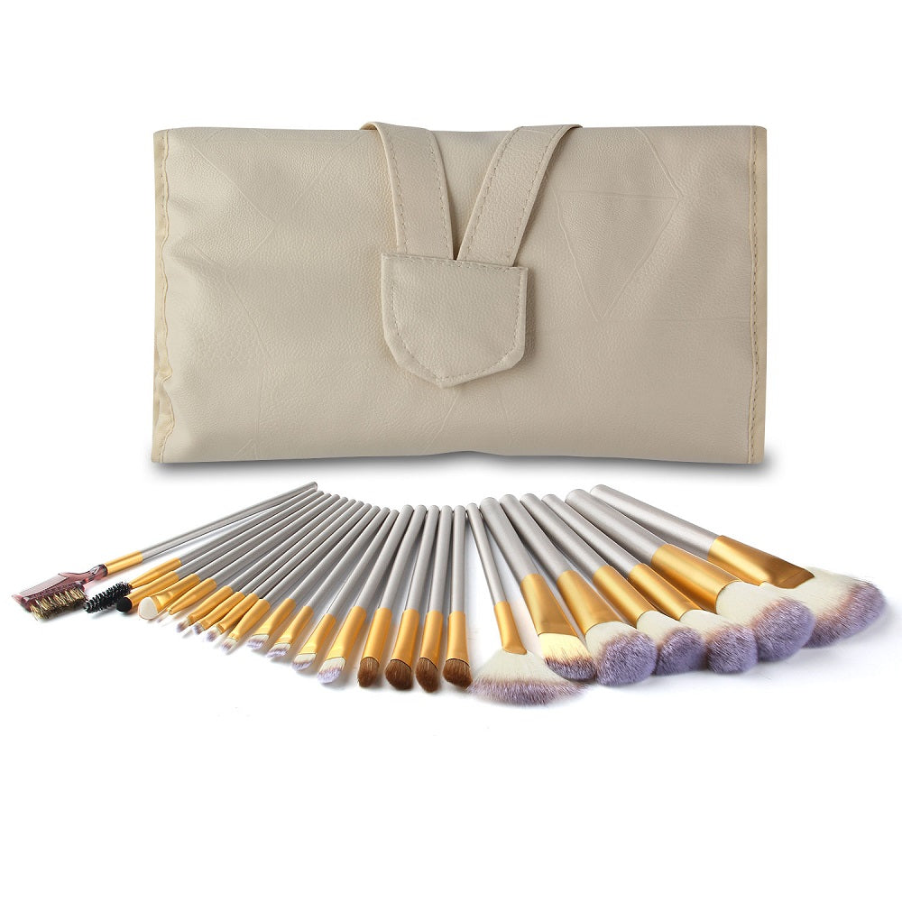 24-Piece Persian Champagne Makeup Brush Set LadyShow.Store