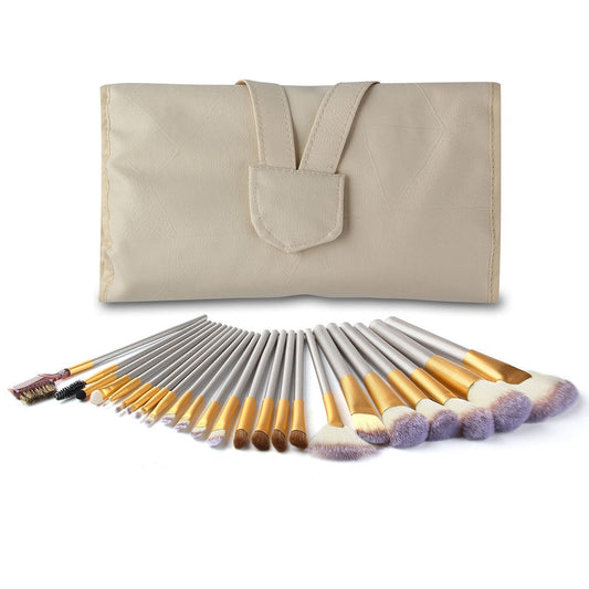 24-Piece Persian Champagne Makeup Brush Set LadyShow.Store