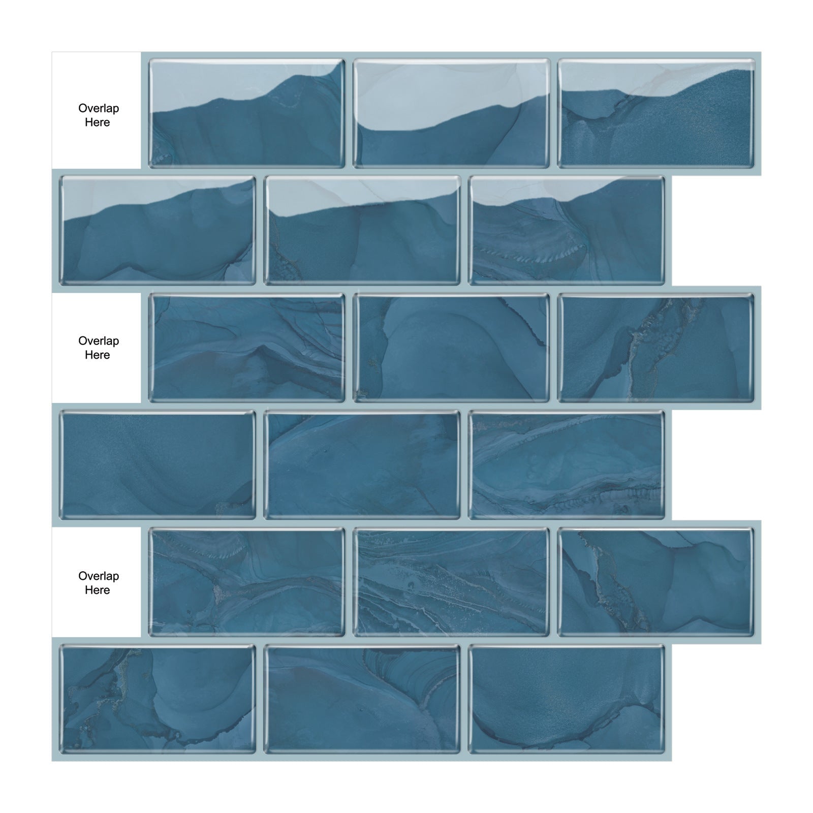 3D Self-adhesive Crystal Epoxy Wall Stickers For Kitchen Decor PearlNestDecor.com