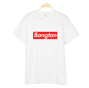 White Printed T-Shirt - Bangtan Design Pi-Mart