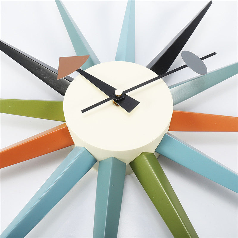 Creative Sun Light Wall Clock PearlNestDecor.com