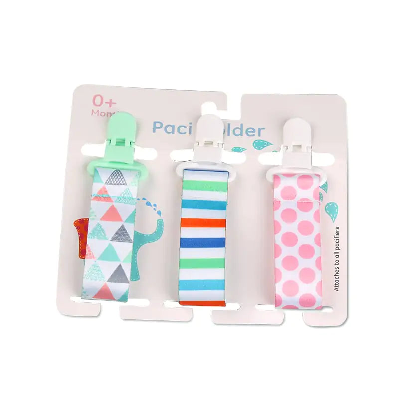 Cartoon Pattern Baby Pacifier Teether Pack of Three Pi-Mart