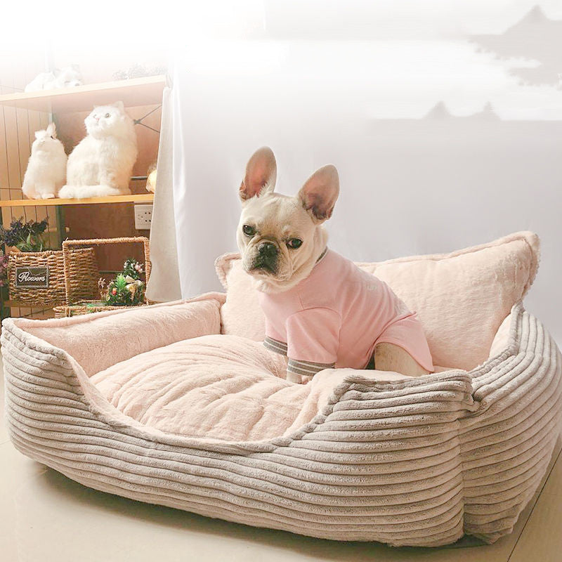 Removable And Washable Plush Warm Pet Kennel Dog Bed Pets Fashion
