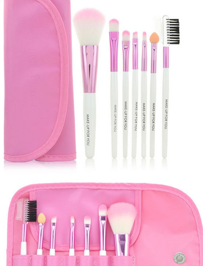 7-Piece Makeup Brush Set with Premium Brush Bag LadyShow.Store