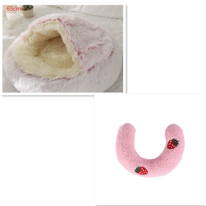2-in-1 Plush Pet Bed Pets Fashion