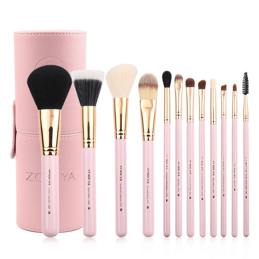 Zoreya 12-Piece Colorful Makeup Brush Set LadyShow.Store