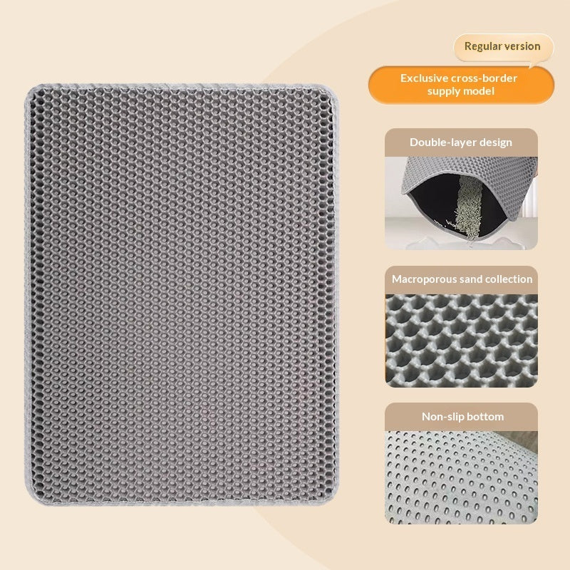 EVA Double-layer Removable Cat Litter Mat Pets Fashion