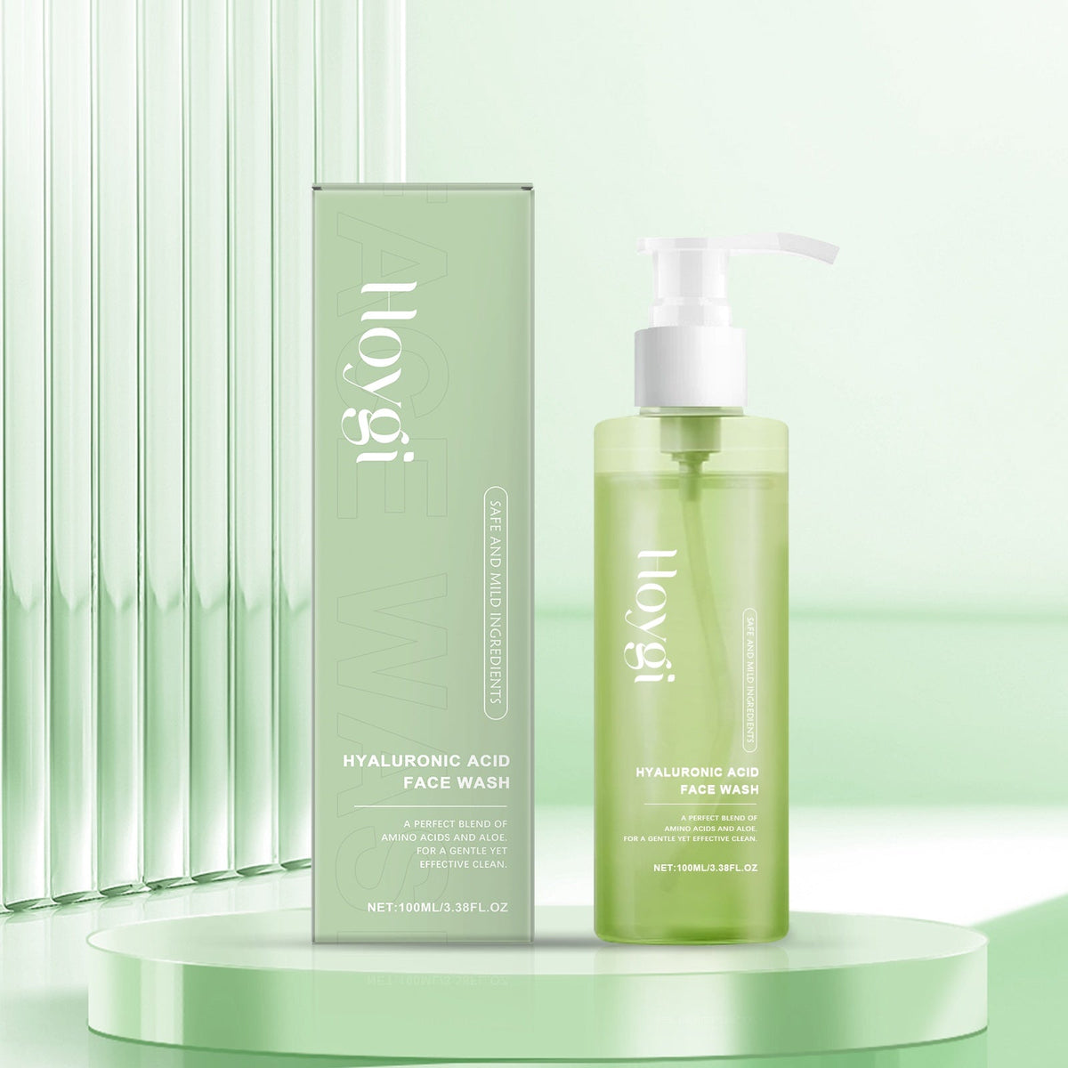 Cleansing Pores, Cleansing Facial Skin, Refreshing, Moisturizing, Smooth, Hyaluronic Acid Mild Cleansing Gel 1 0 0ml 1 Box Tri Light Beauty