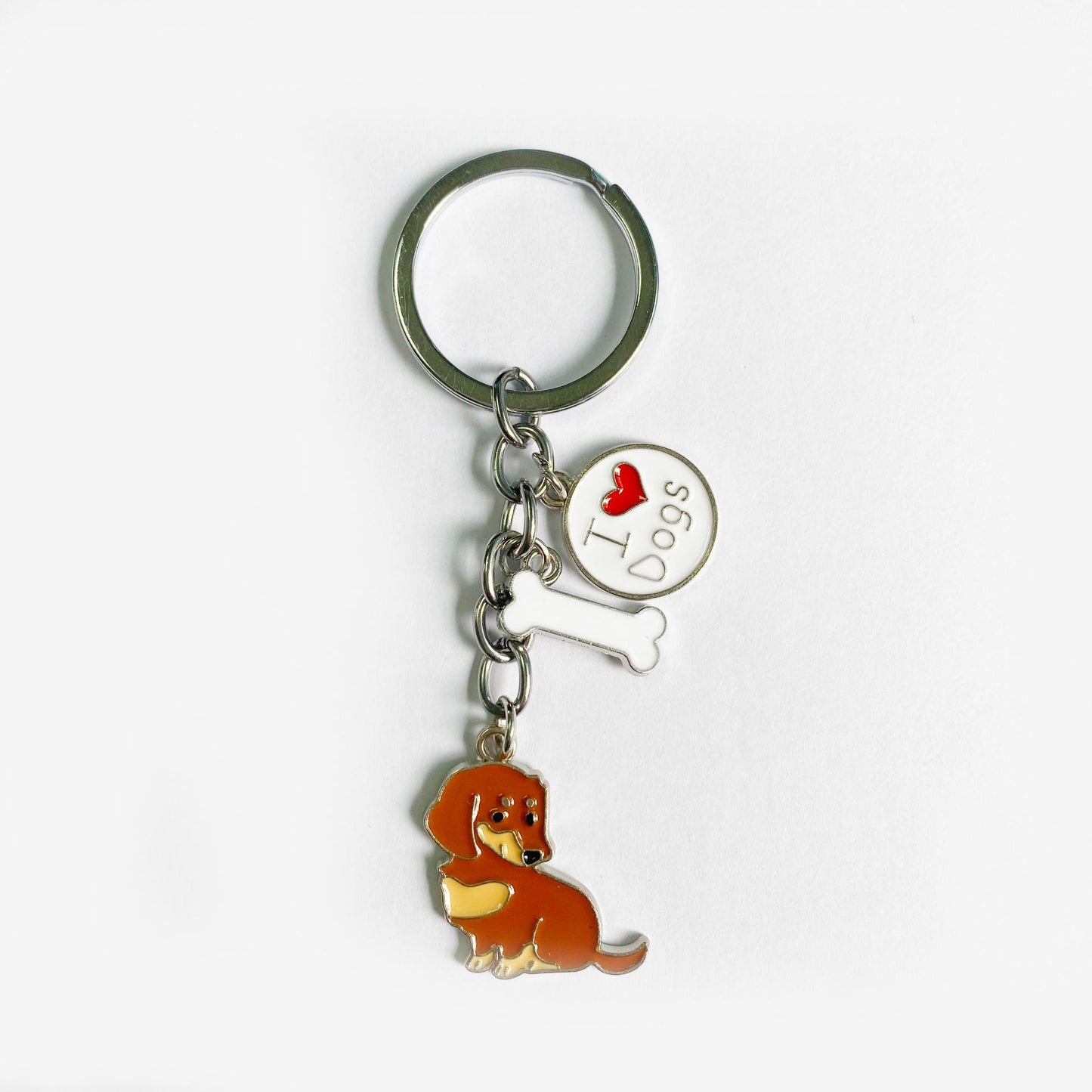 American Style Pet Dog Wax Metal Keychains LadyShow.Store