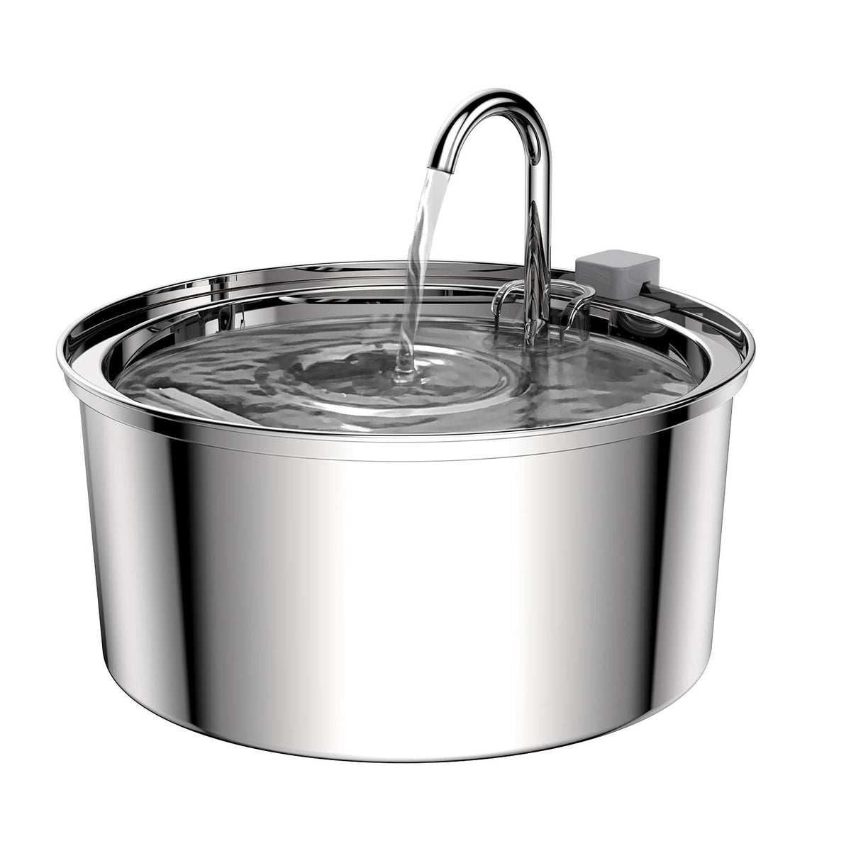 Stainless Steel Water Dispenser Automatic Fountain Pets Fashion