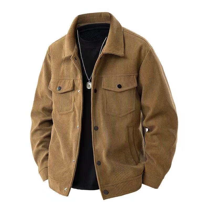 Retro Casual Loose Men's Lapel Work Jacket Best YouTube Store