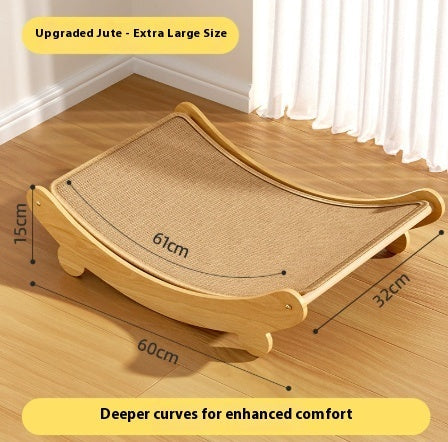 Jute Style Cat Scratch Board Cat Nest Integrated Scratch-resistant Wear-resistant No Dandruff Pets Fashion