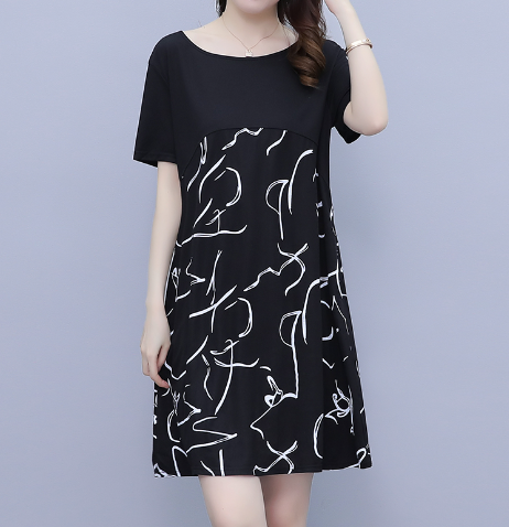 Summer Maternity Dress with Chiffon T-Shirt Design Pi-Mart
