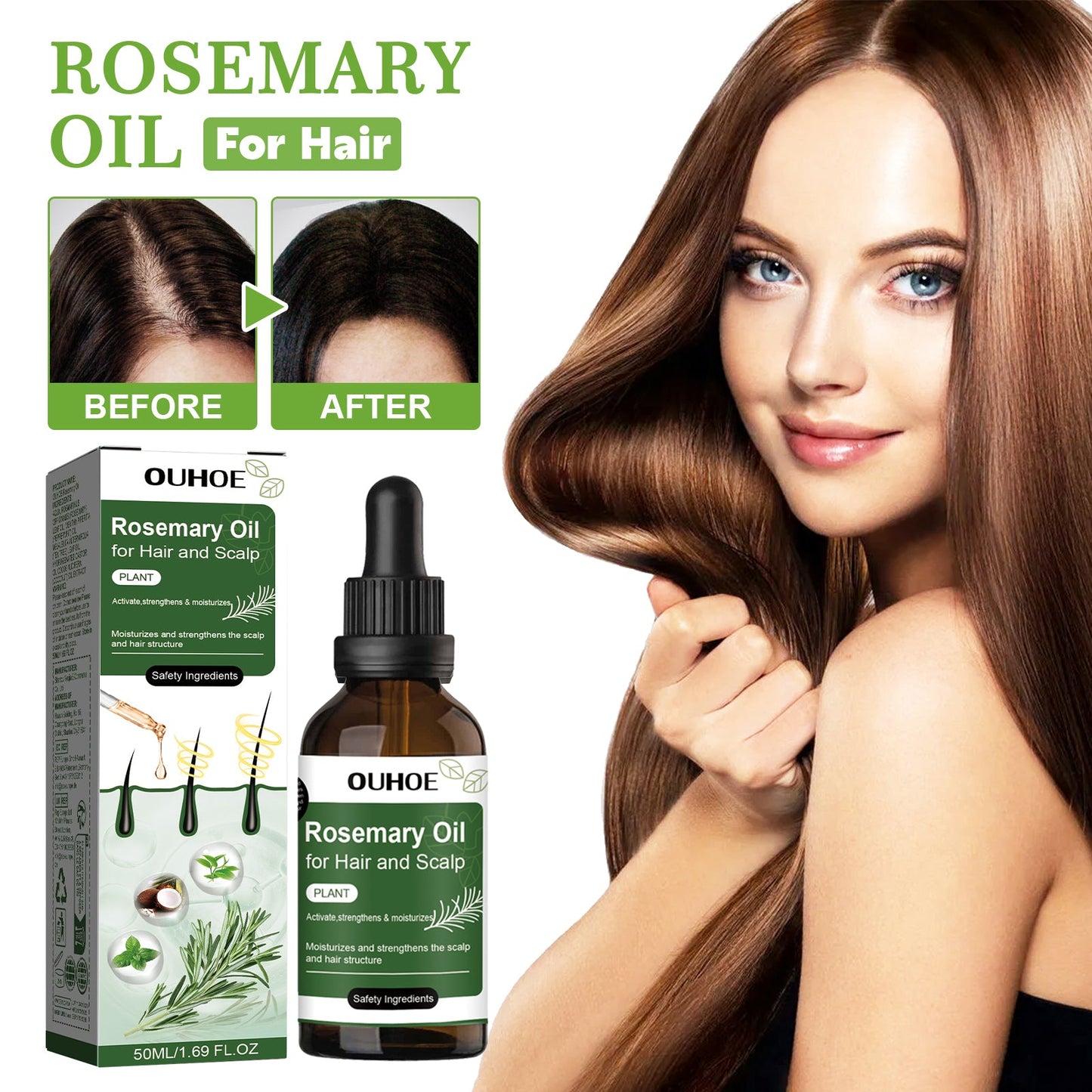 Rosemary Hair Oil Tri Light Beauty