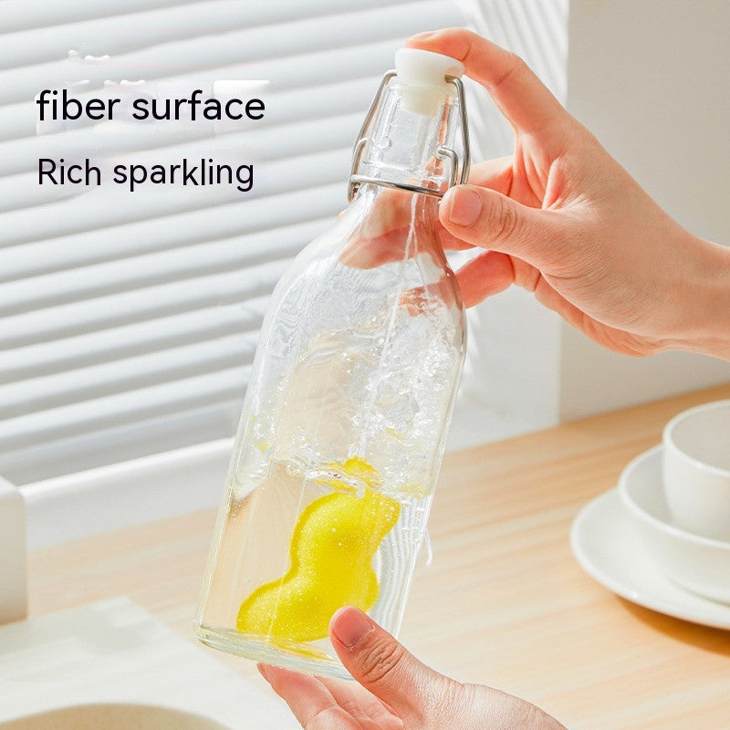 Japanese Imakara Household Kitchen Pea Sponge Bottle Wipe Cleaning Brush Artifact Sponge Wipe