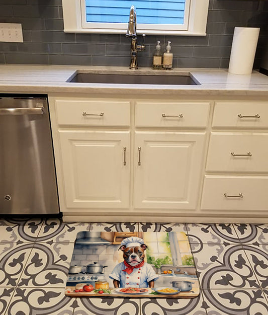Staffordshire Bull Terrier The Chef Memory Foam Kitchen Mat LuxuryLifeWay Online Store