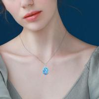 Dolphin Zircon 925 Silver Pendant Necklace for Women Girls LadyShow.Store