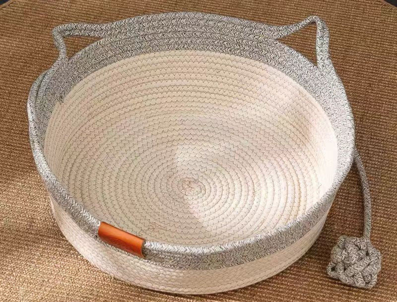 Coarse Linen Rattan Woven Four Seasons Universal Summer Cat Nest Pets Fashion