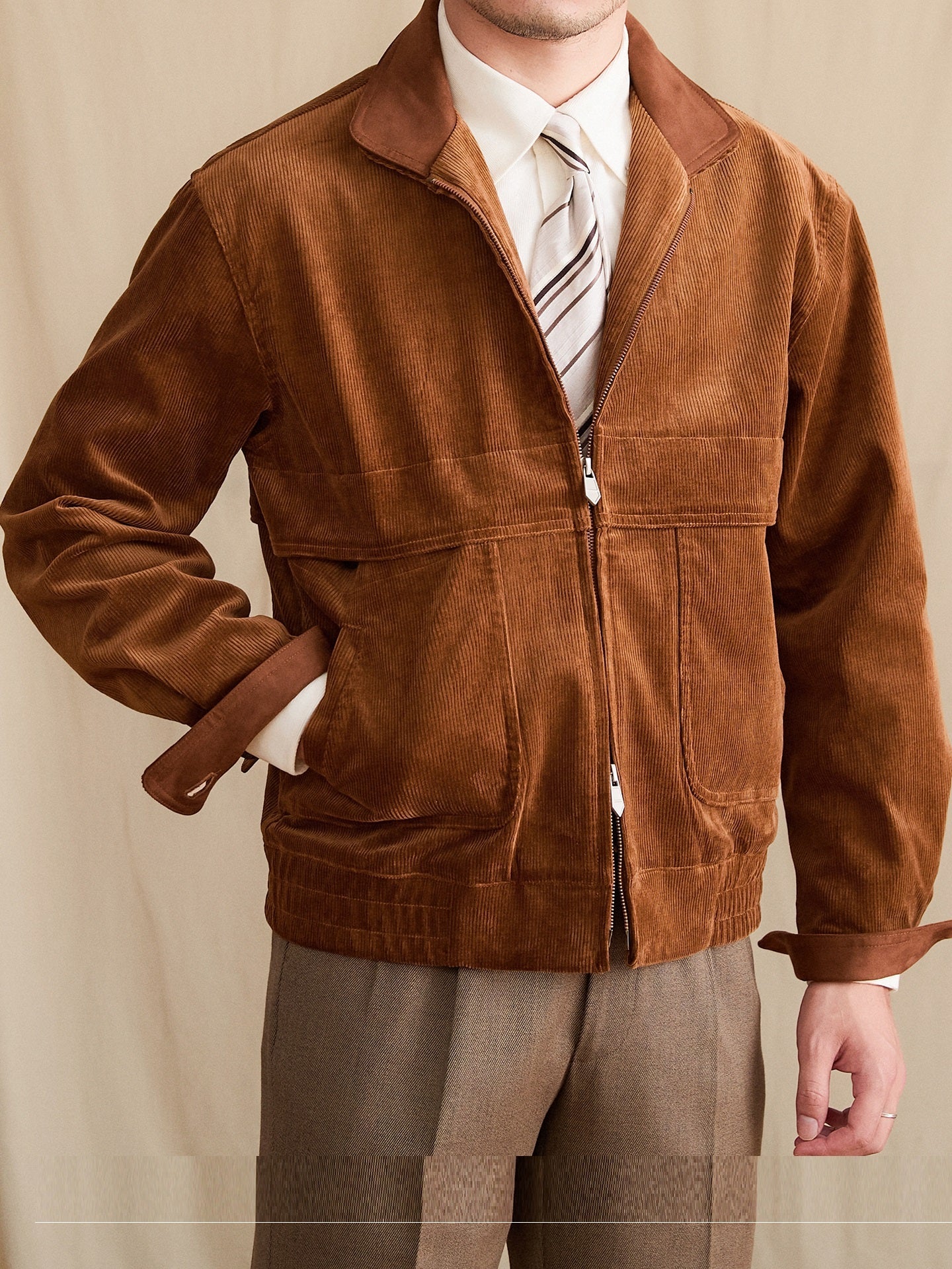 Pure Cotton Fashionable Warm Casual Retro Easy Matching Coat Tide Best YouTube Store