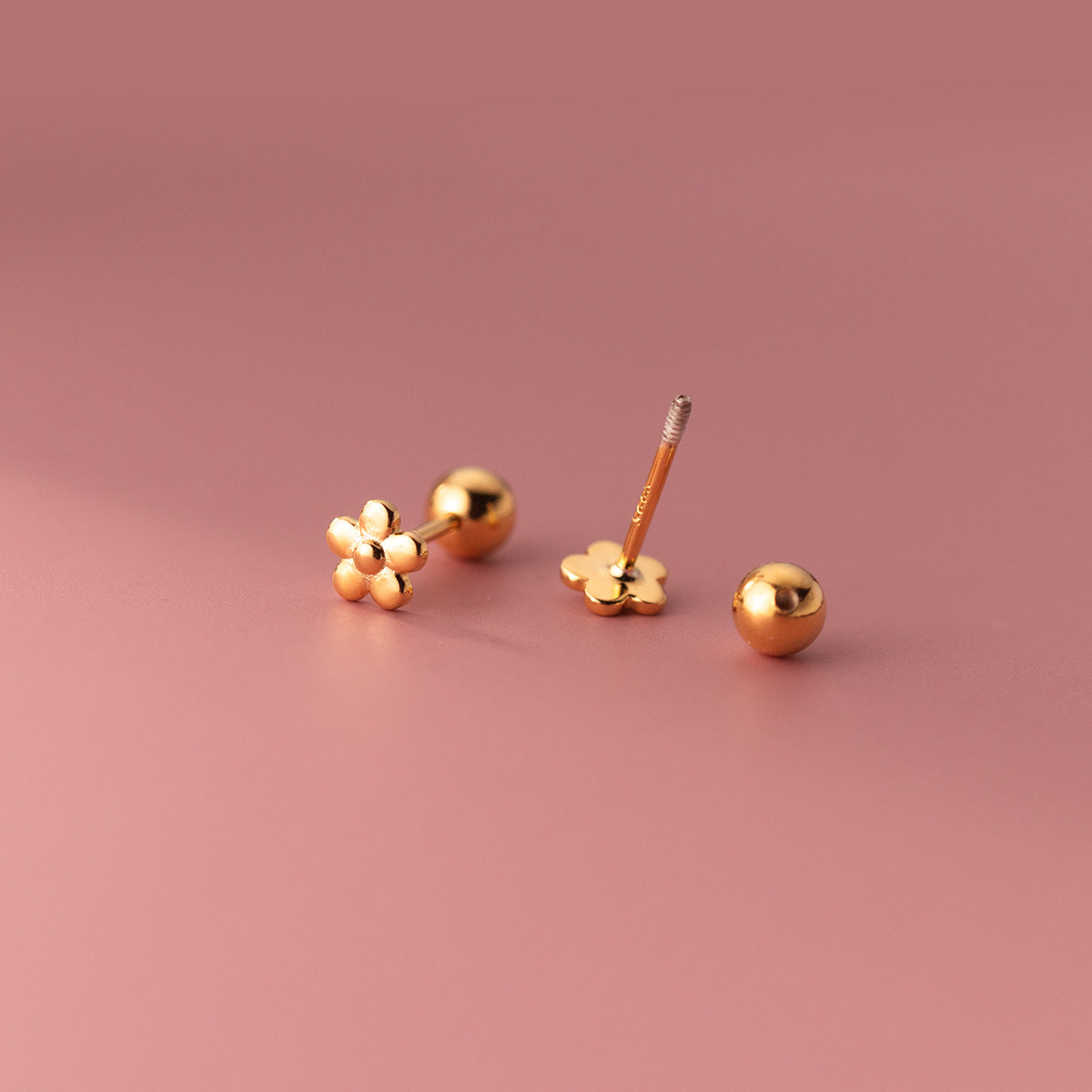 S925 Sterling Silver Flower Thread Earrings LadyShow.Store