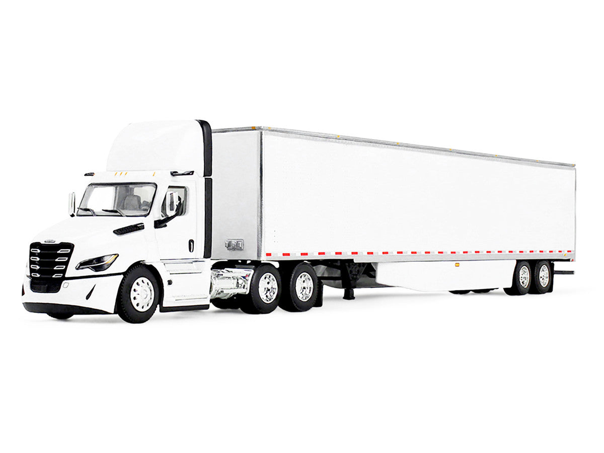 Freightliner Fifth Generation Cascadia Day Cab and 53' Utility Trailer with Skirts White 1/64 Diecast Model by DCP/First Gear LuxuryLifeWay Online Store