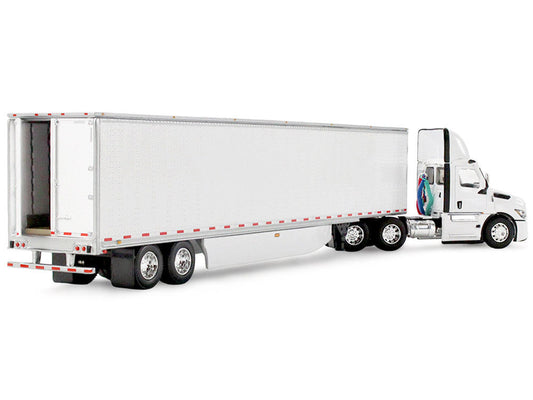 Freightliner Fifth Generation Cascadia Day Cab and 53' Utility Trailer with Skirts White 1/64 Diecast Model by DCP/First Gear LuxuryLifeWay Online Store
