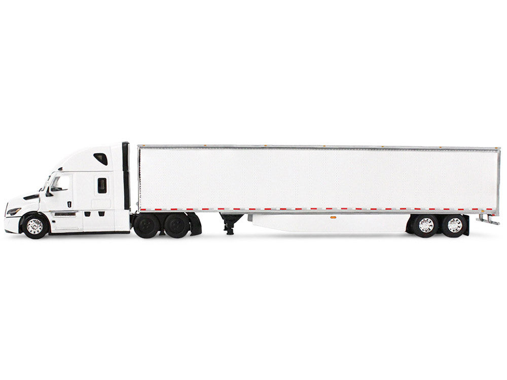 Freightliner Fifth Generation Cascadia Raised Roof Sleeper & 53' Utility Trailer with Skirts White 1/64 Diecast Model by DCP/First Gear LuxuryLifeWay Online Store