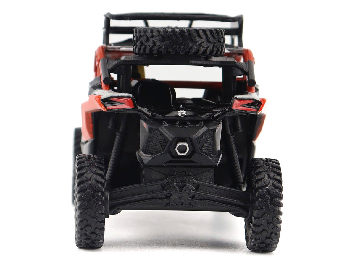 Can-Am Maverick X3 X RS Turbo RR Sand Version Chalk Gray and Magma Red with Driver Figure 1/32 Diecast Model by BRP Models LuxuryLifeWay Online Store