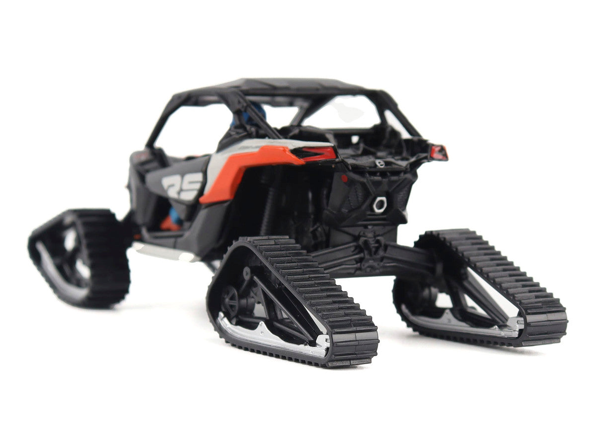 Can-Am Maverick X3 X RS Turbo RR Winter Version Chalk Gray and Magma Red with Driver Figure 1/32 Diecast Model by BRP Models LuxuryLifeWay Online Store