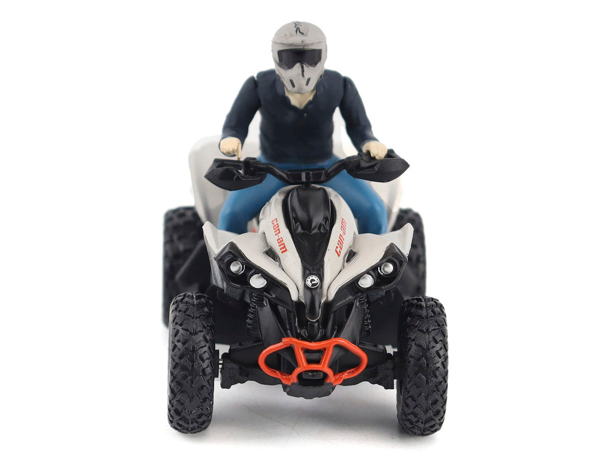 Can-Am Renegade X XC 1000R ATV Chalk Gray with Driver Figure 1/32 Diecast Model by BRP Models LuxuryLifeWay Online Store