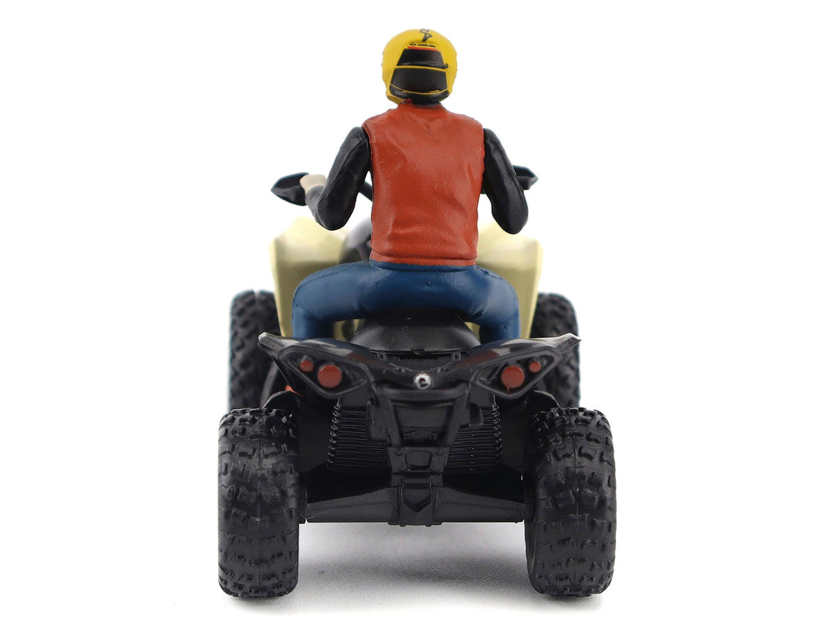 Can-Am Renegade X XC 1000R ATV Desert Tan with Driver Figure 1/32 Diecast Model by BRP Models LuxuryLifeWay Online Store