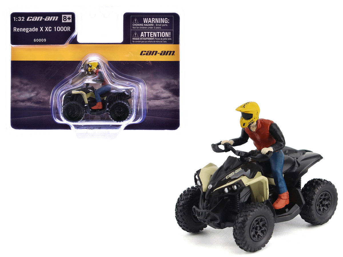 Can-Am Renegade X XC 1000R ATV Desert Tan with Driver Figure 1/32 Diecast Model by BRP Models LuxuryLifeWay Online Store