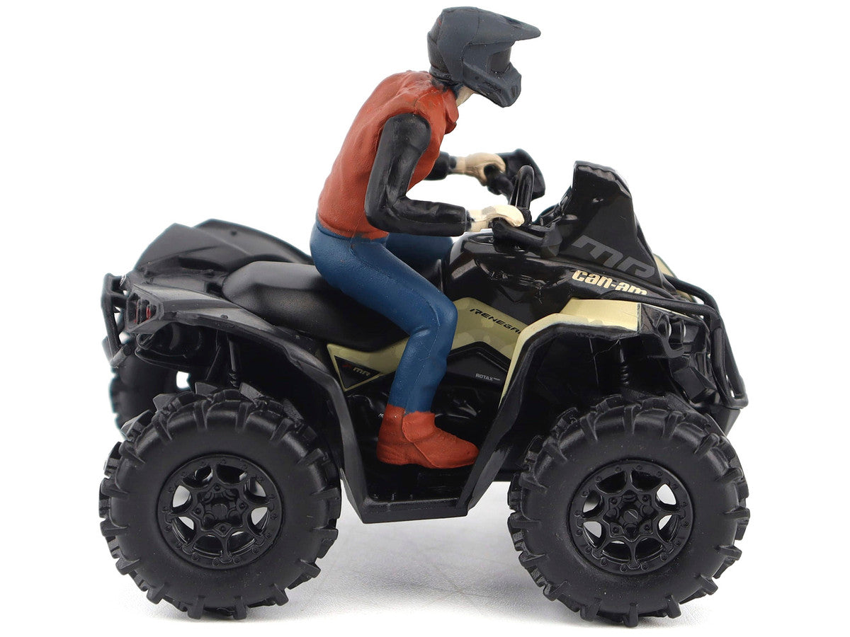 Can-Am Renegade X MR 1000R ATV Desert Tan with Driver Figure 1/32 Diecast Model by BRP Models LuxuryLifeWay Online Store