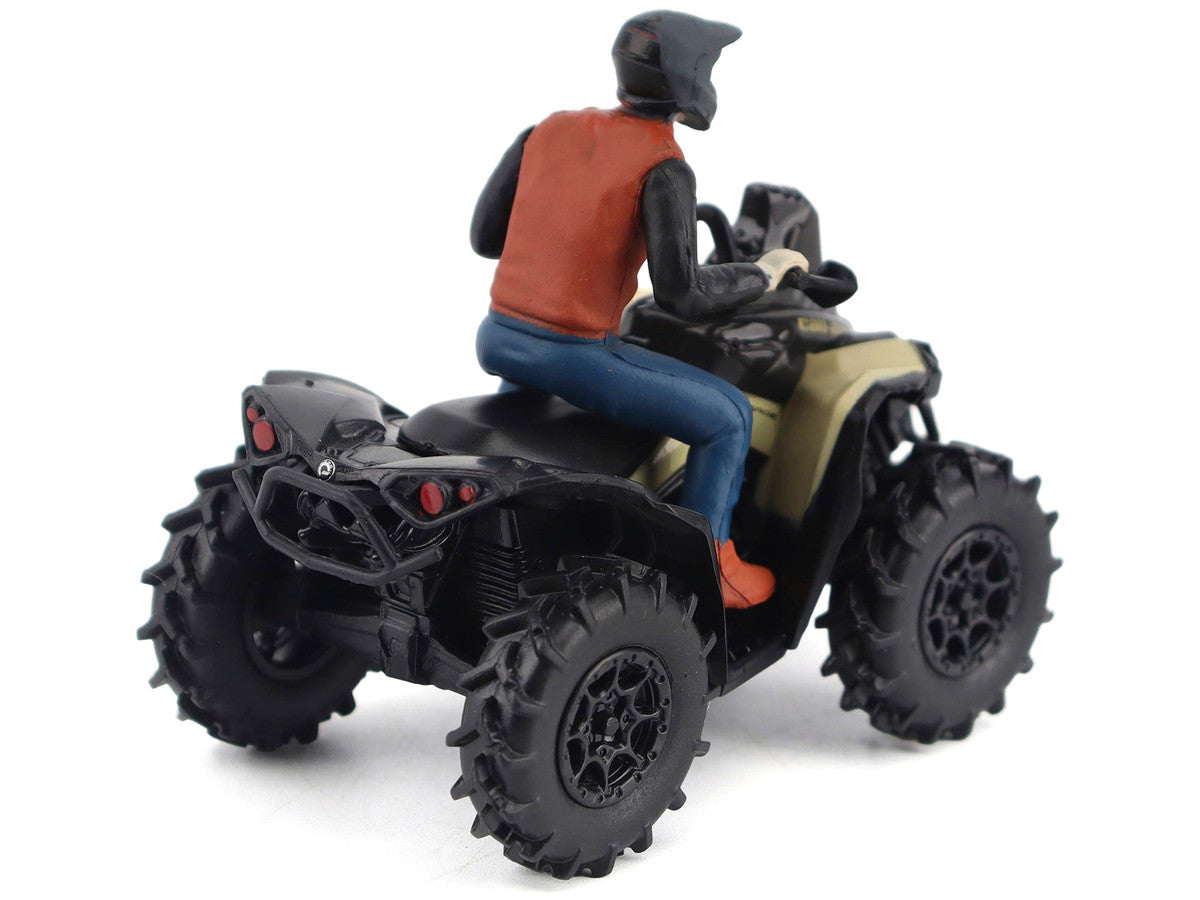 Can-Am Renegade X MR 1000R ATV Desert Tan with Driver Figure 1/32 Diecast Model by BRP Models LuxuryLifeWay Online Store