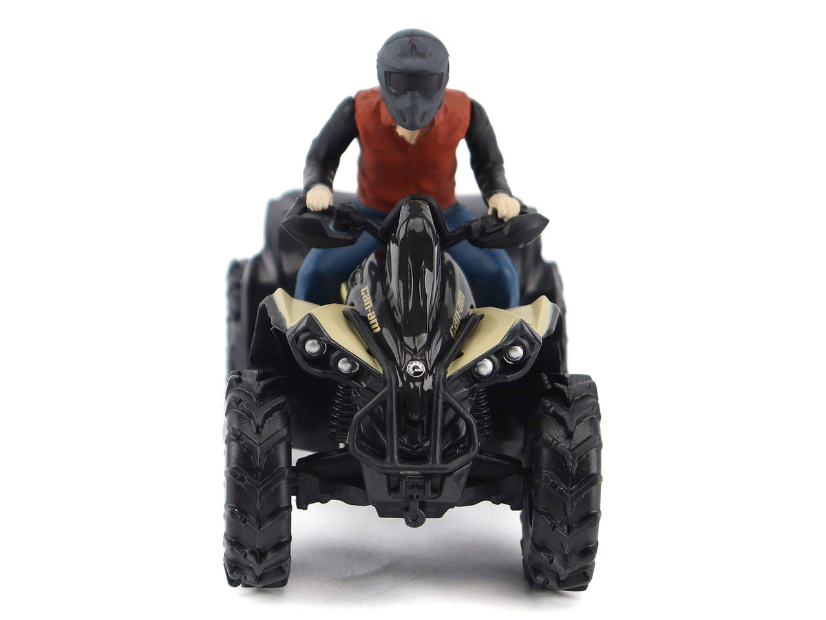 Can-Am Renegade X MR 1000R ATV Desert Tan with Driver Figure 1/32 Diecast Model by BRP Models LuxuryLifeWay Online Store