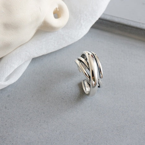 S925 Vintage Multilayer Wound Ring LadyShow.Store