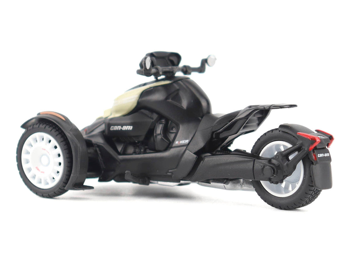 Can-Am Ryker Rally 3-Wheel Motorcycle Sand Storm and Black 1/32 Diecast Model by BRP Models LuxuryLifeWay Online Store