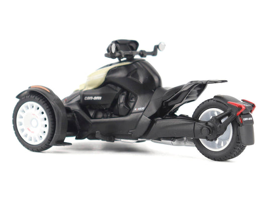 Can-Am Ryker Rally 3-Wheel Motorcycle Sand Storm and Black 1/32 Diecast Model by BRP Models LuxuryLifeWay Online Store