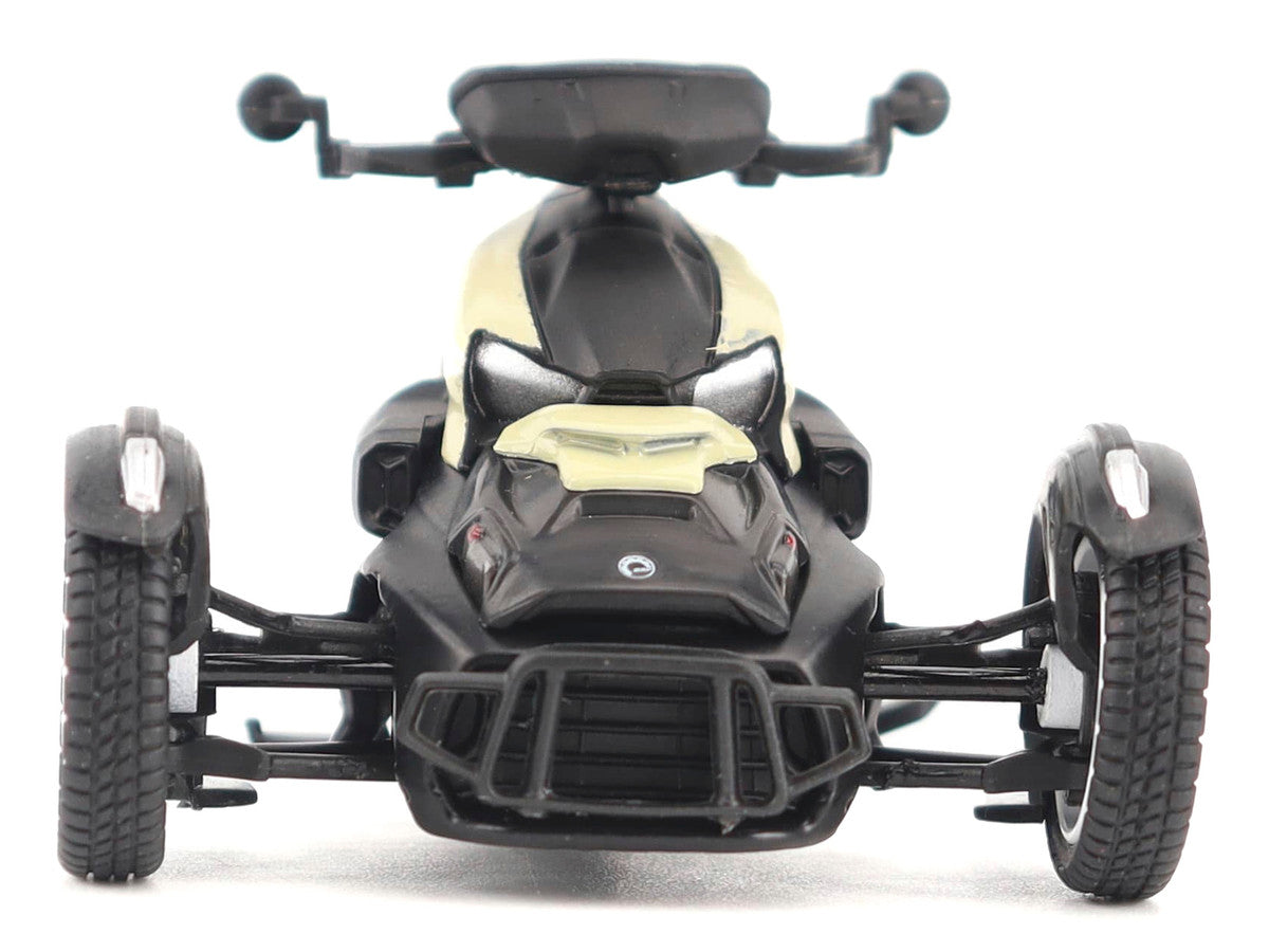 Can-Am Ryker Rally 3-Wheel Motorcycle Sand Storm and Black 1/32 Diecast Model by BRP Models LuxuryLifeWay Online Store