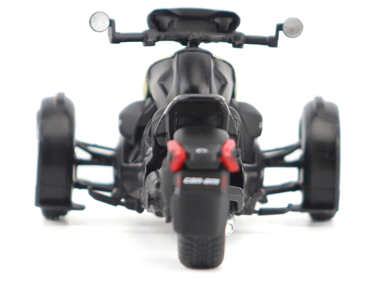Can-Am Ryker Rally 3-Wheel Motorcycle Sand Storm and Black 1/32 Diecast Model by BRP Models LuxuryLifeWay Online Store