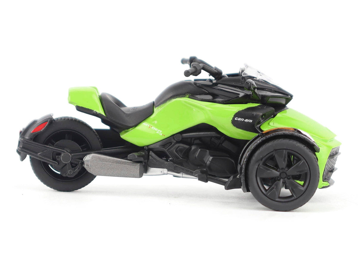 Can-Am Spyder F3-S Special 3-Wheel Motorcycle Manta Green 1/32 Diecast Model by BRP Models LuxuryLifeWay Online Store