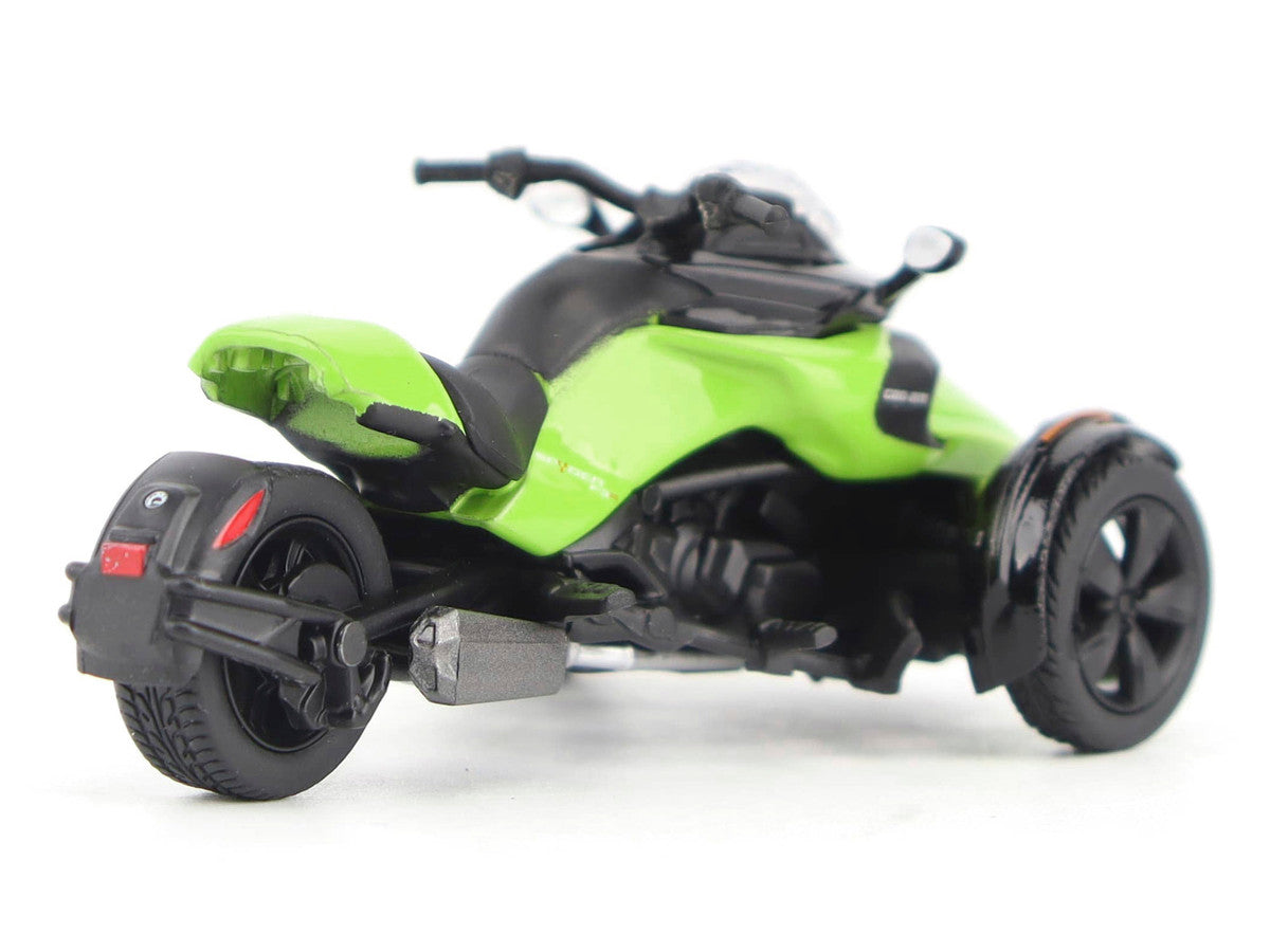 Can-Am Spyder F3-S Special 3-Wheel Motorcycle Manta Green 1/32 Diecast Model by BRP Models LuxuryLifeWay Online Store