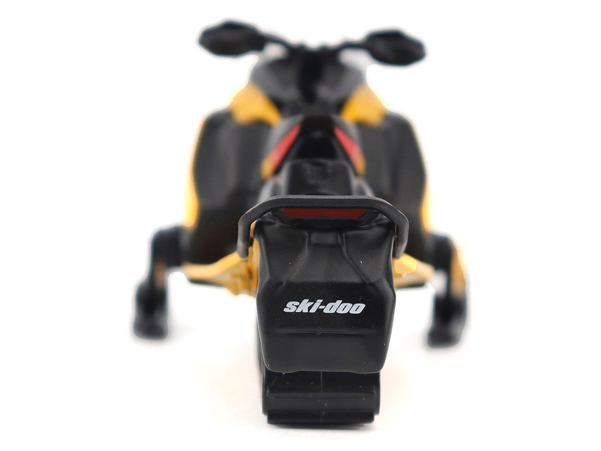 Ski-Doo MXZ Blizzard (Trail Segment) Neo Yellow and Ski-Doo MXZ 120cc (Kid's Model) Neo Yellow Set of 2 Snowmobiles 1/32 Diecast Models by BRP Models LuxuryLifeWay Online Store