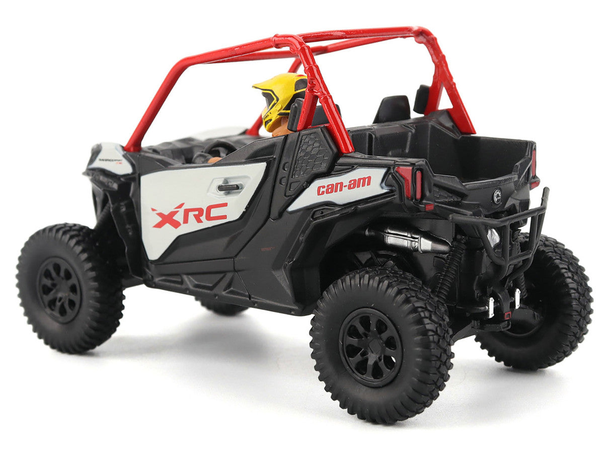 Can-Am Maverick Sport XRC 1000R Red and Gray with Driver Figure 1/32 Diecast Model by BRP Models LuxuryLifeWay Online Store